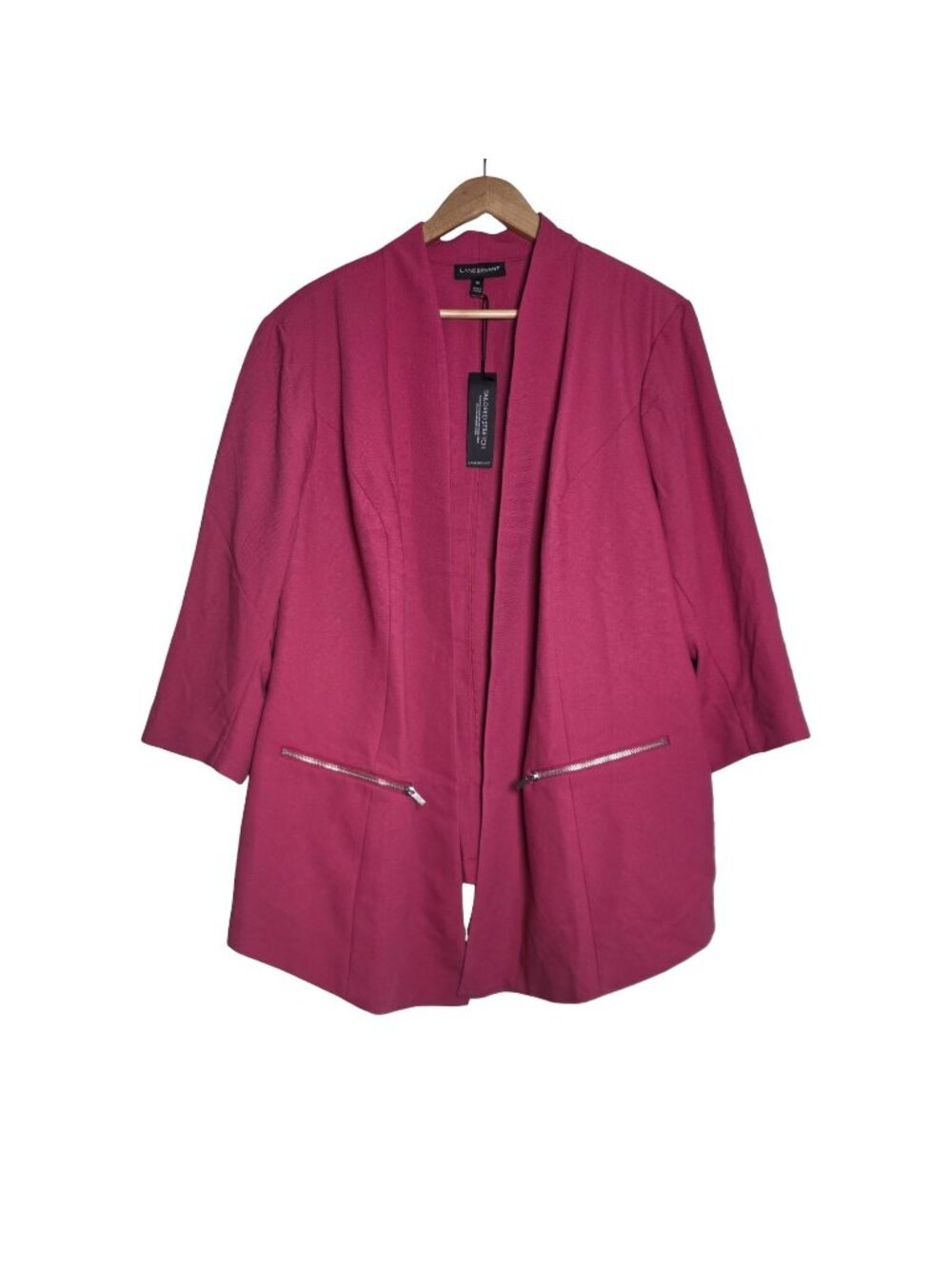 NWT Women's - Lane Bryant Pink Tailored Blazer, Size 28